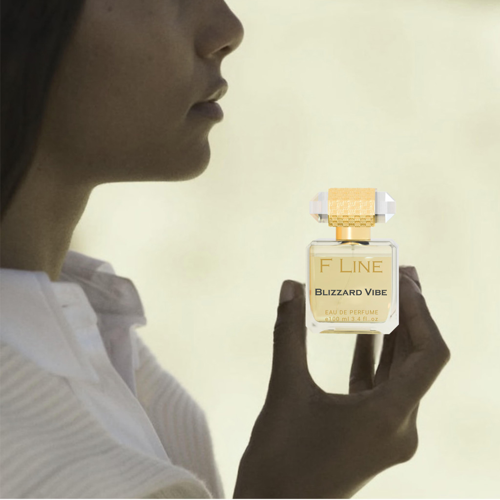 F-Line Blizzardo Collection - Perfume Bottle Detail View