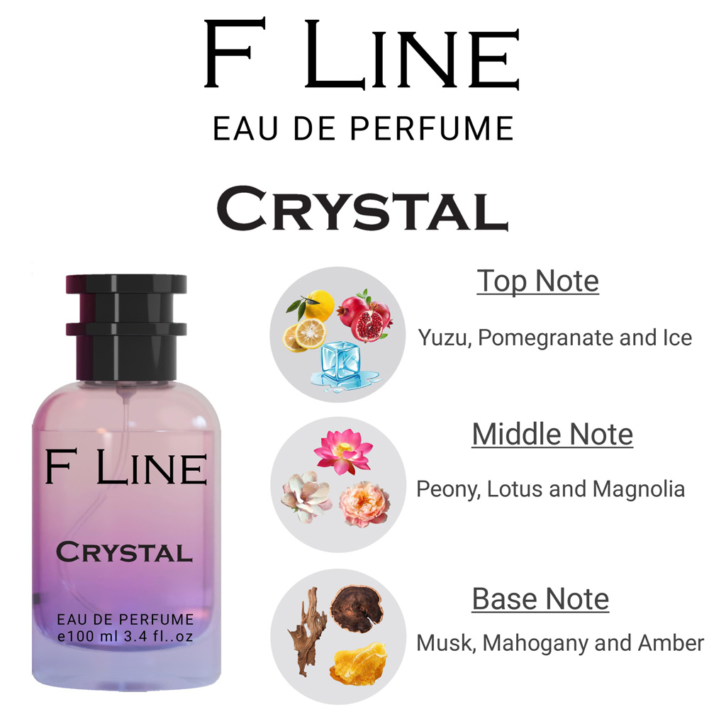F-Line Crystal Perfume - Elegant Design Bottle