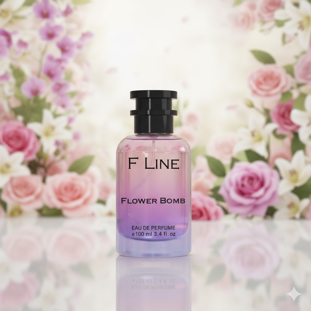 F-Line Flower Bomb - Premium Perfume Bottle