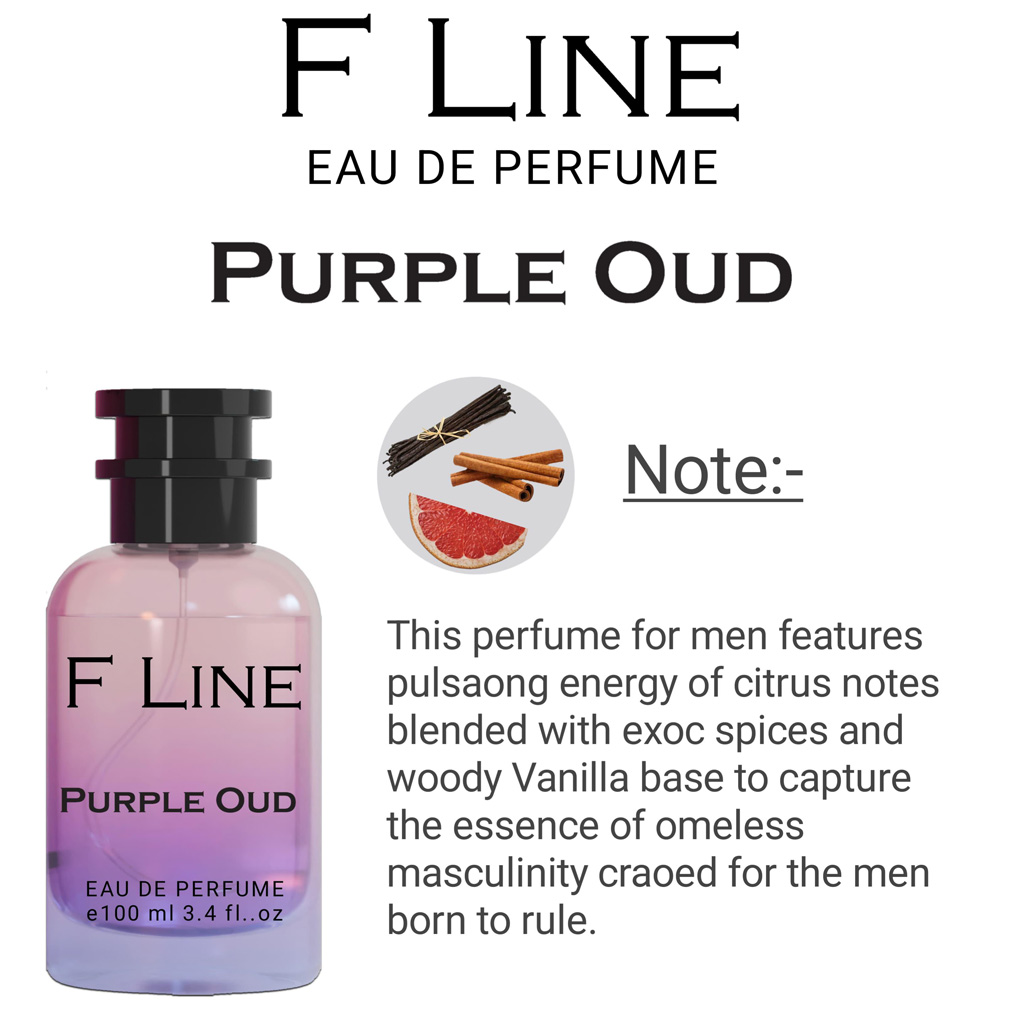 F-Line Purple Oud - Unisex Parfum Bottle